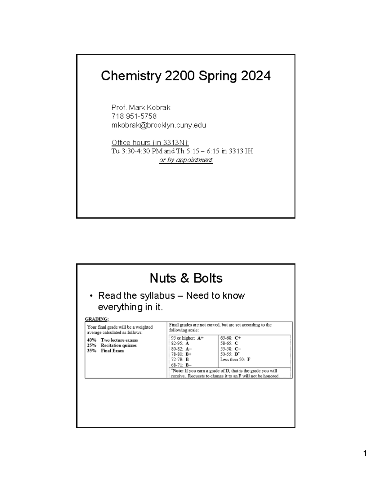 Chemistry 2200 Spring 2024: Lecture Exam Schedule & Course Info - Studocu