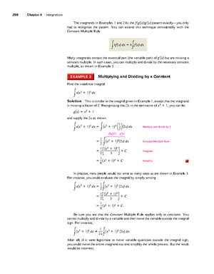 CALC 6 - CALC 6 NOTES - 282 Chapter 4 Integration THEOREM 4 The ...