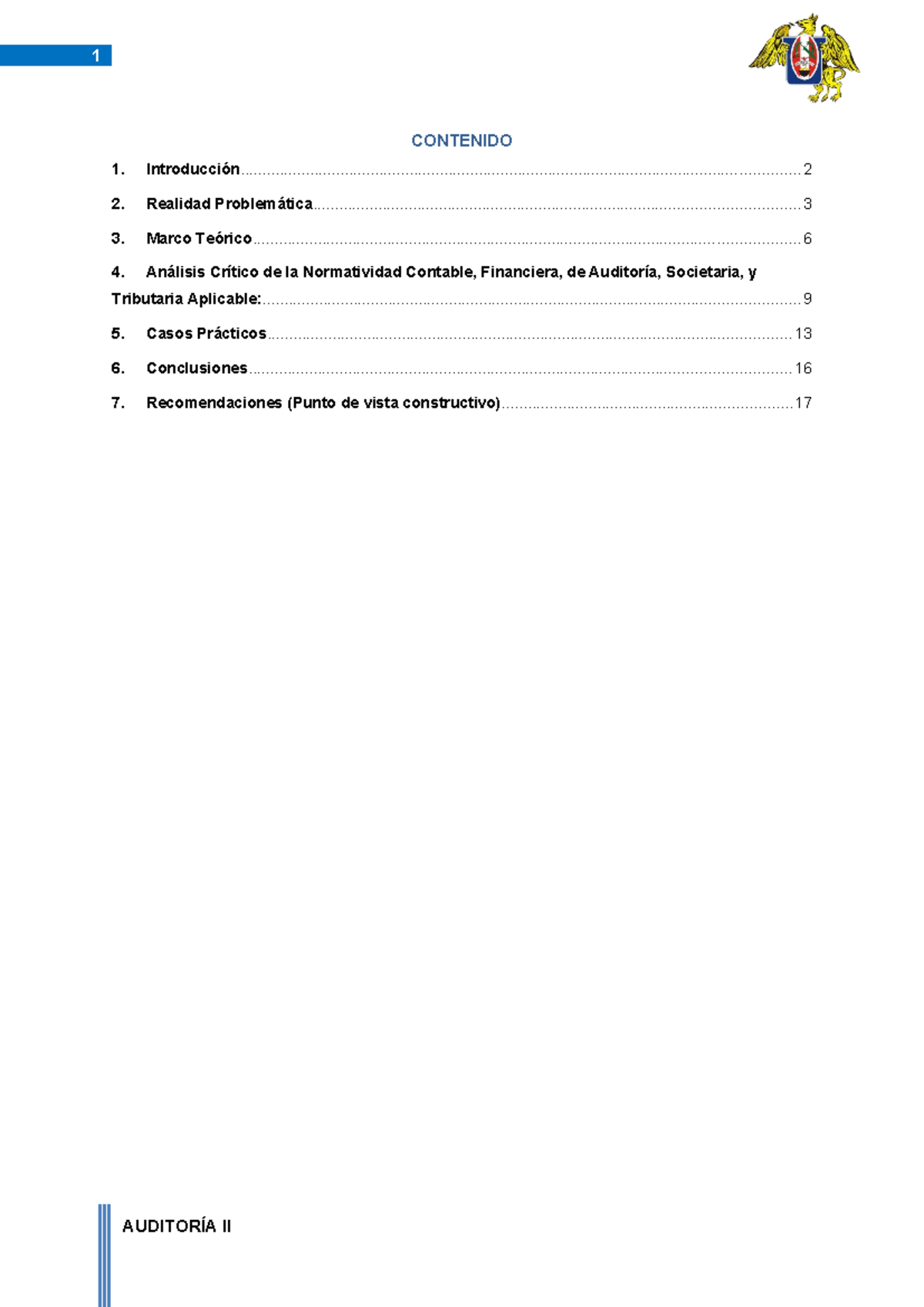 Auditoría DE Gestión - xccc - CONTENIDO - Studocu