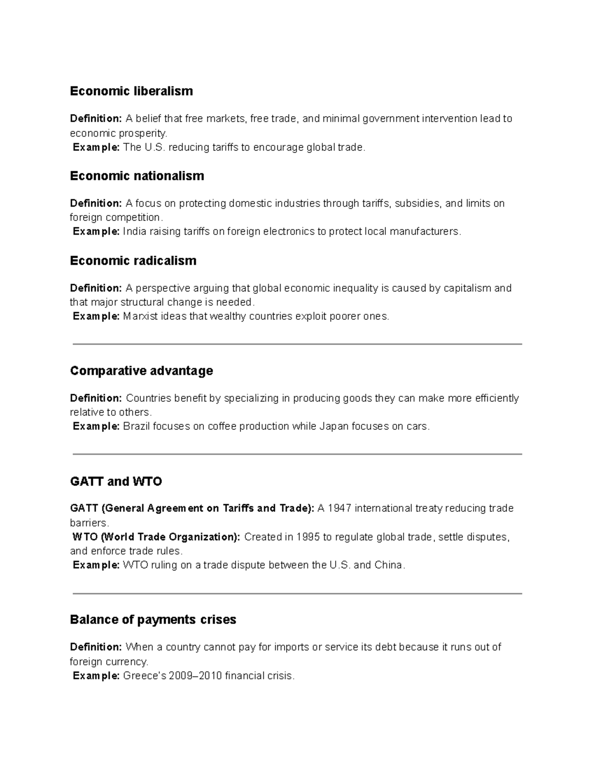 Economic and Human Rights Concepts Overview - Studocu