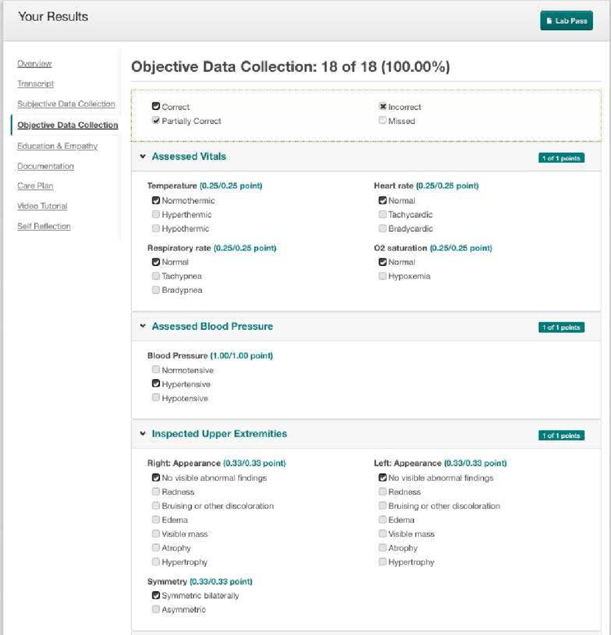 Lab Pass Overview: Objective & Subjective Data Collection - Studocu