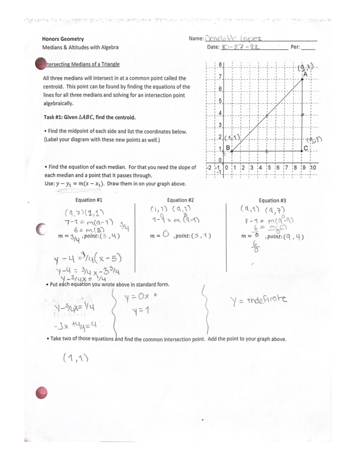 Medians and Altitudes in Triangles: Key Concepts and Properties - Studocu