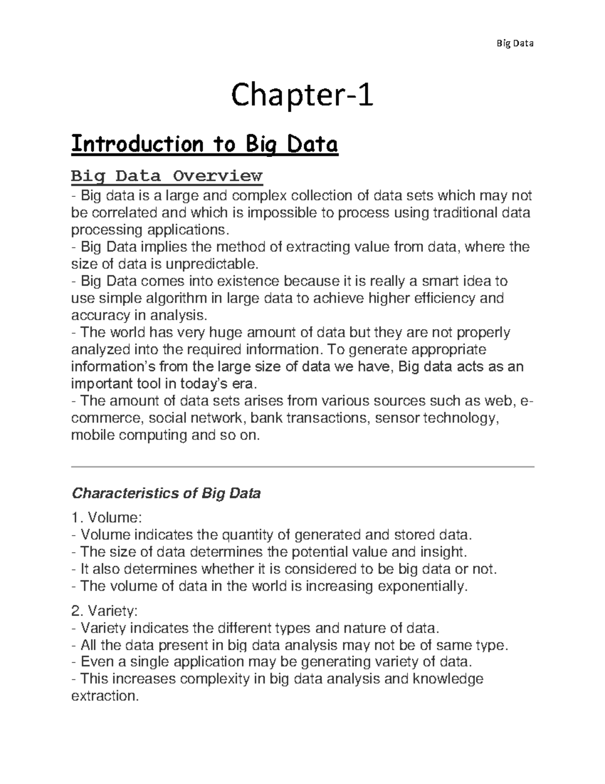 Big Data Overview: Key Concepts and Challenges (Course Code: Big Data ...