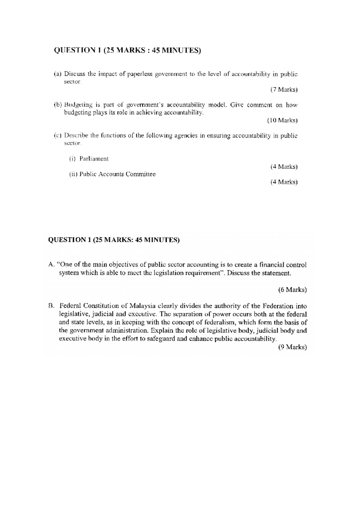 Discussion audit and accountability chapter 7 - PUBLIC SECTOR ...