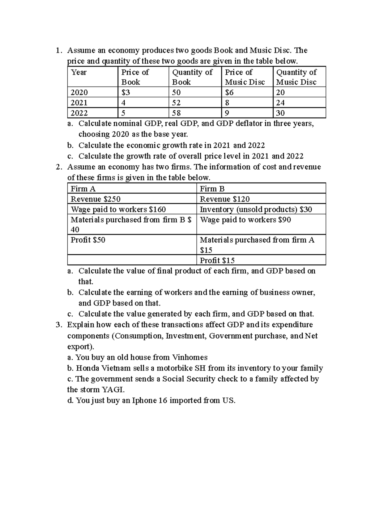 Quiz 17Sep - Macro Practical Material on GDP and Economic Growth - Studocu