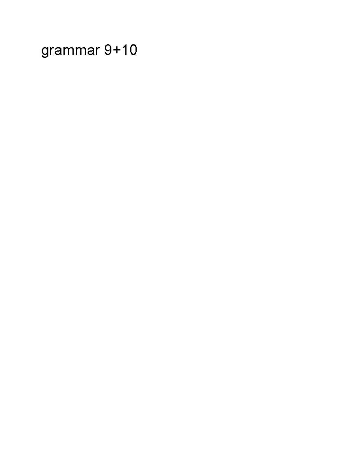 Grammar GRAMMAR Units 9 & 10: Linking Words & Compound Nouns - Studocu