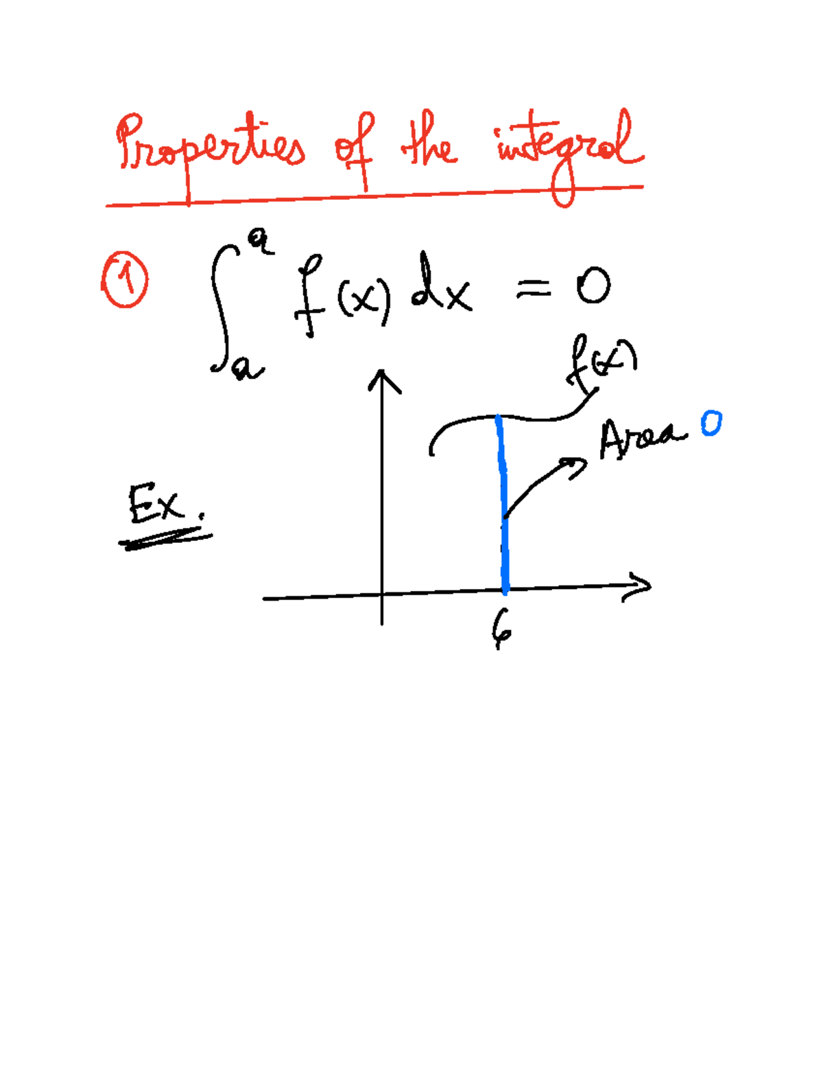 MATH 101: Properties of Integrals - Jan 14 Lecture Notes - Studocu