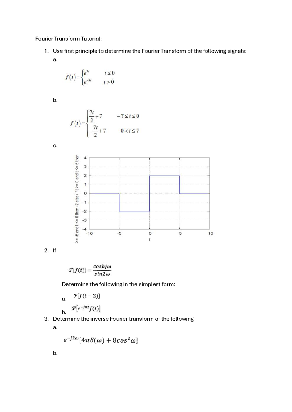 Fourier Transform Tutorial: Principles and Inverse Transform Analysis ...