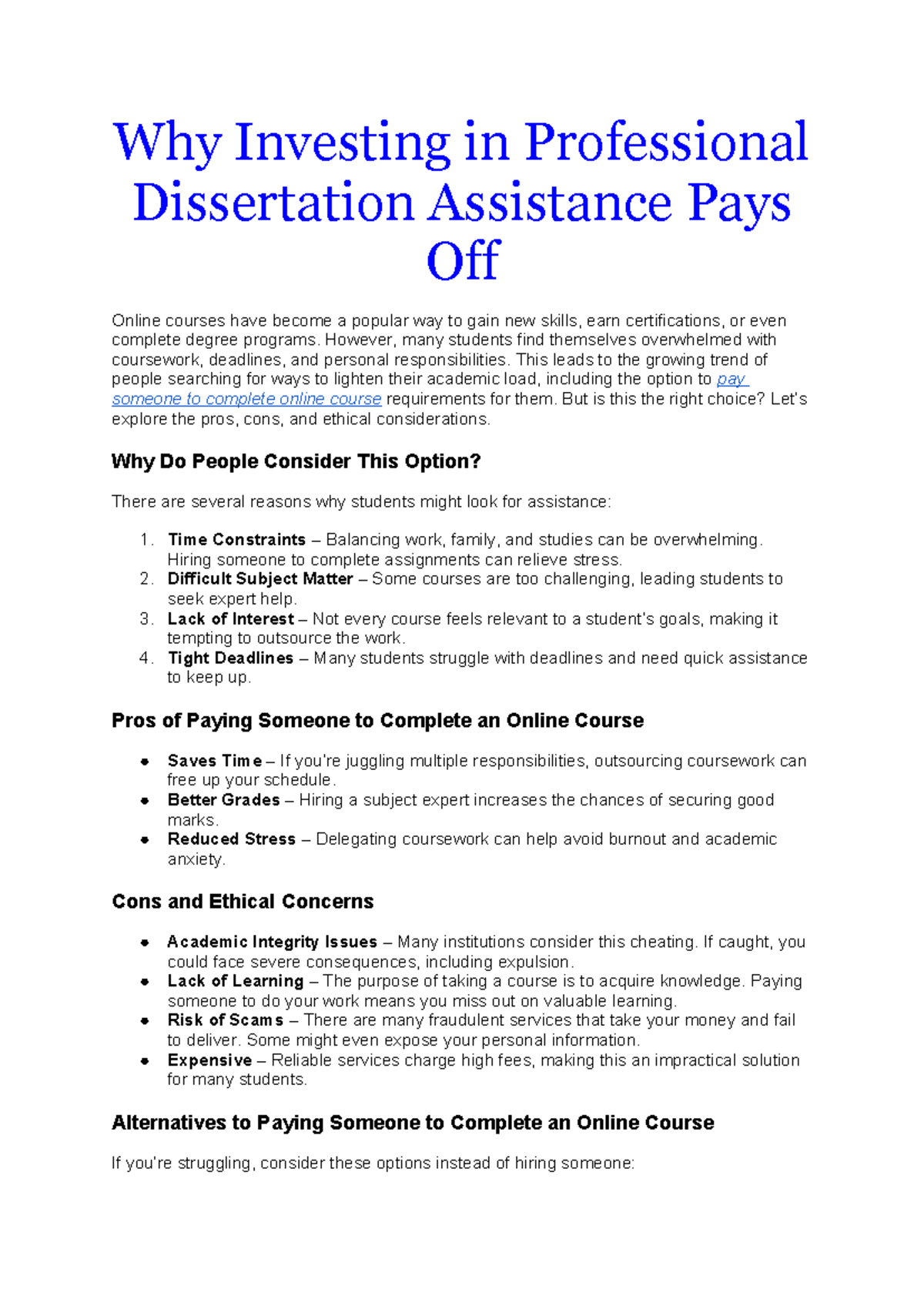 Why Investing in Professional Dissertation Assistance Pays Off - Why ...