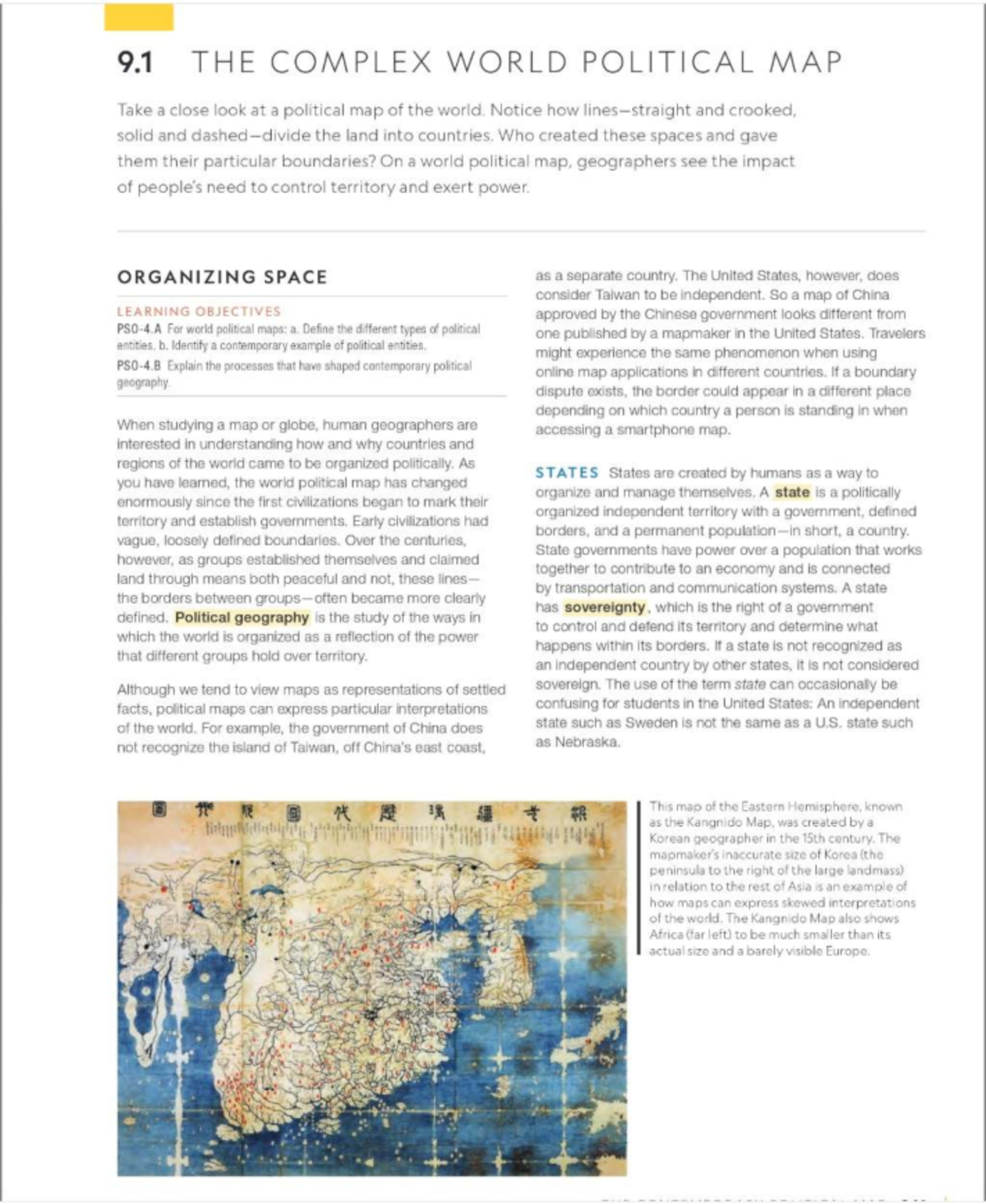 Political Geography: Understanding World Maps and States - Studocu
