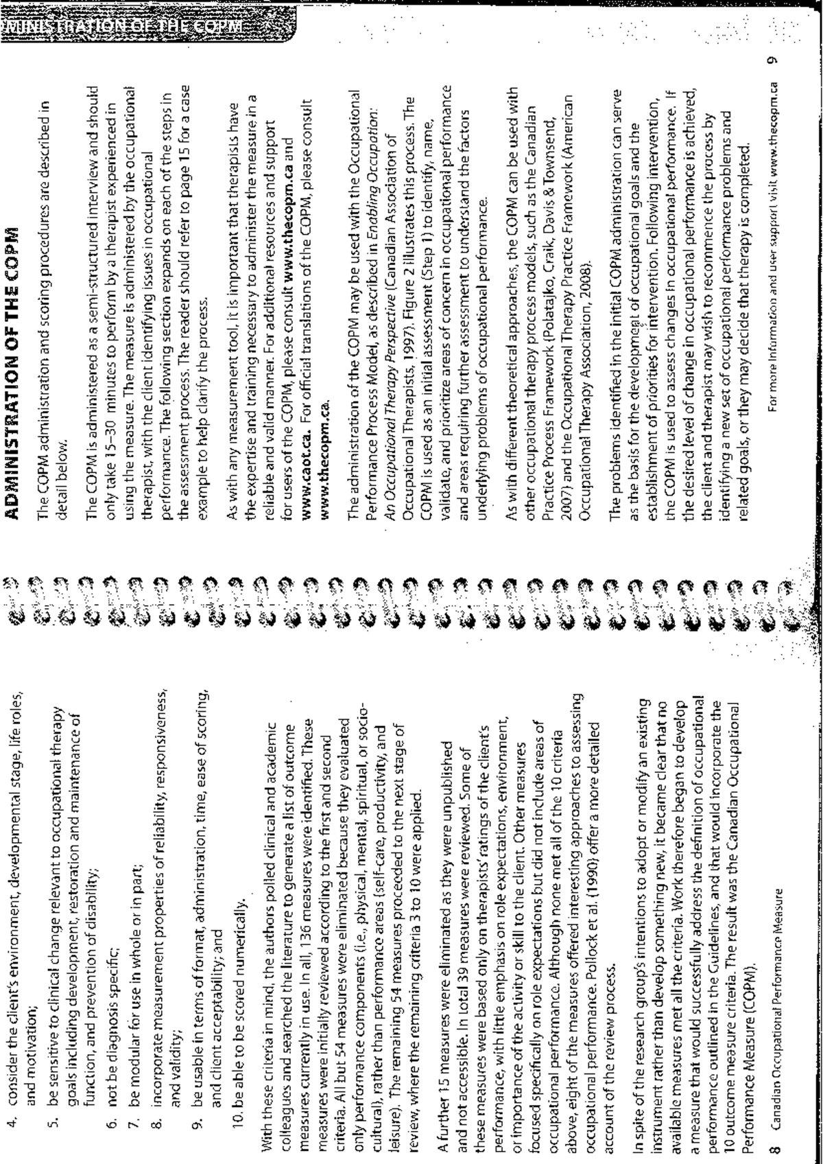 COPM Administration Instructions: A Comprehensive Guide - Studocu