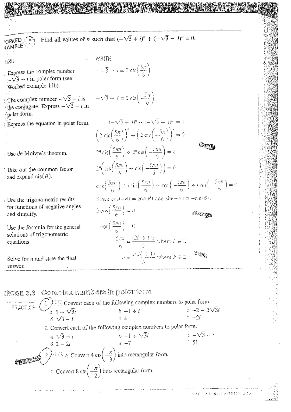 Complex Numbers in Polar Form: Exercises and Solutions (MATHS 12) - Studocu