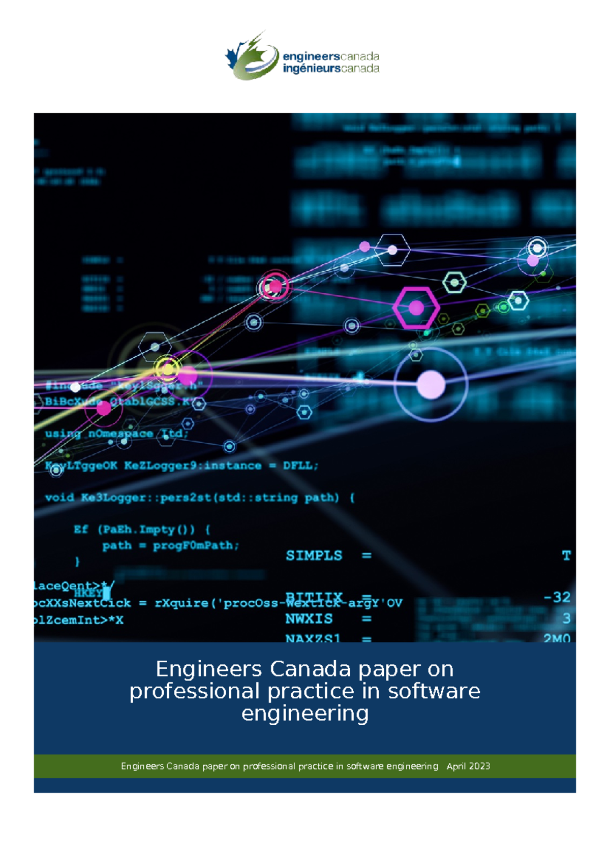 CEQB 2023: Engineers Canada Guidelines on Software Engineering Practice ...