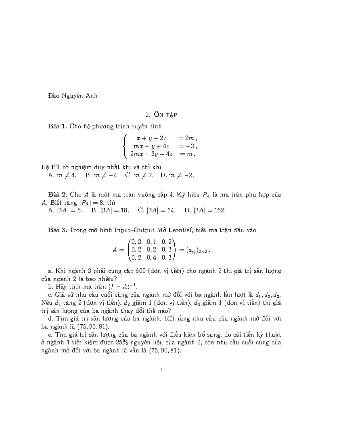 Final Exam - Mathematics Solutions and Analysis - Studocu