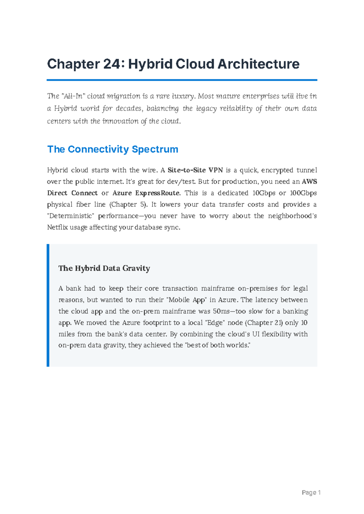 Chapter 24: Hybrid Cloud Architecture - Staying Connected to On-Prem ...