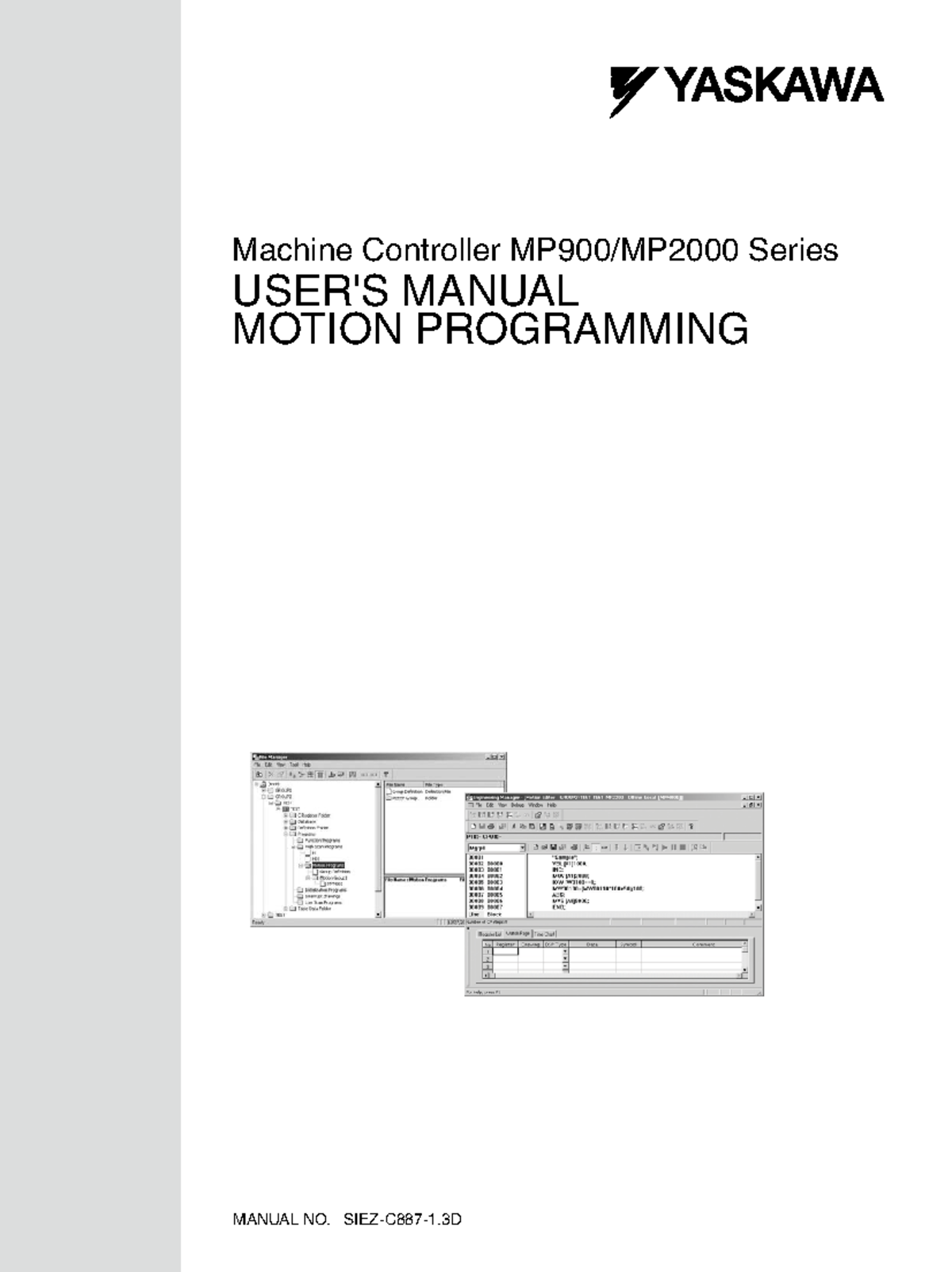 MP2000 series motion programming manual - Machine Controller MP900 ...