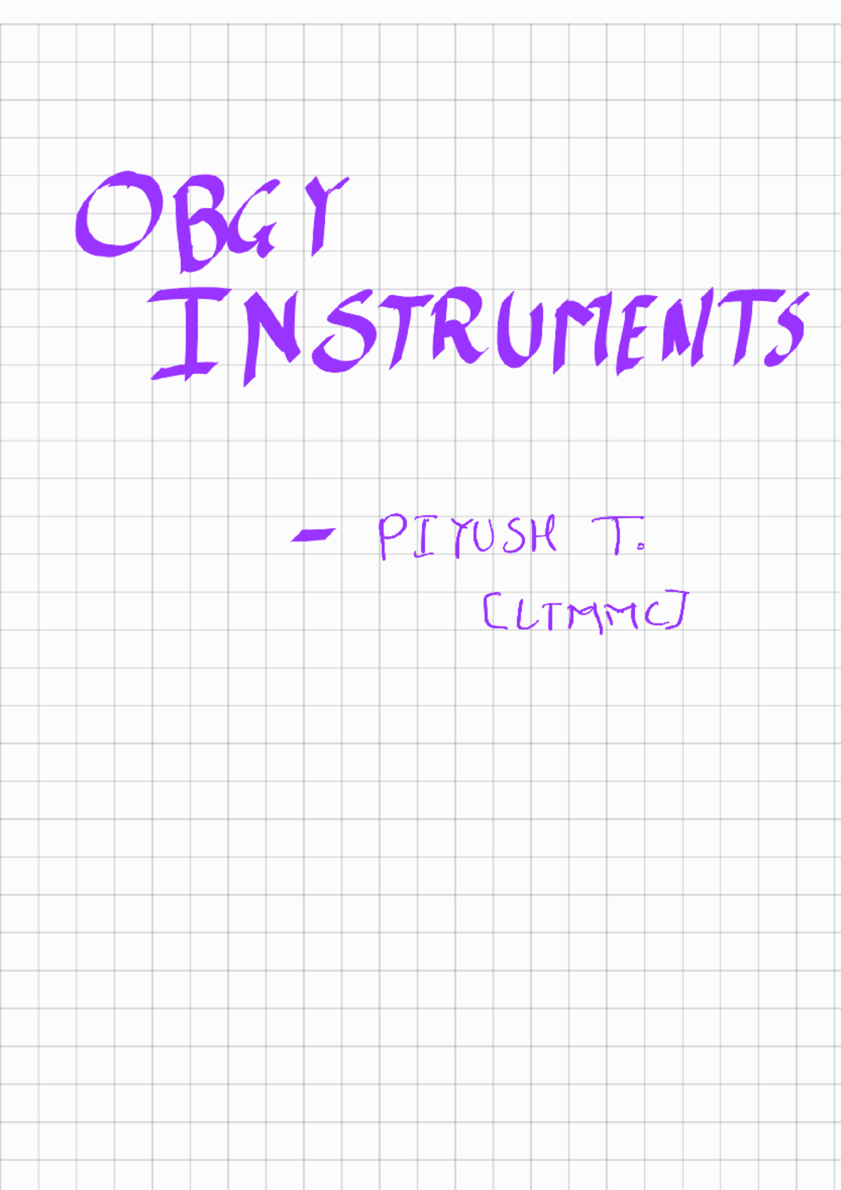 OBG Instruments Overview: Key Tools and Their Uses (211110) - Studocu