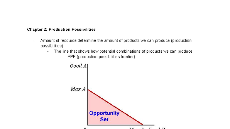 Microeconomics Overview: Chapter 2 - Production Possibilities & Trade ...