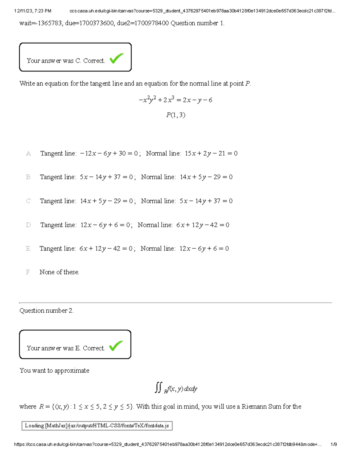 Calc 3 Exam 2 Solutions - Fall 2023 - Studocu