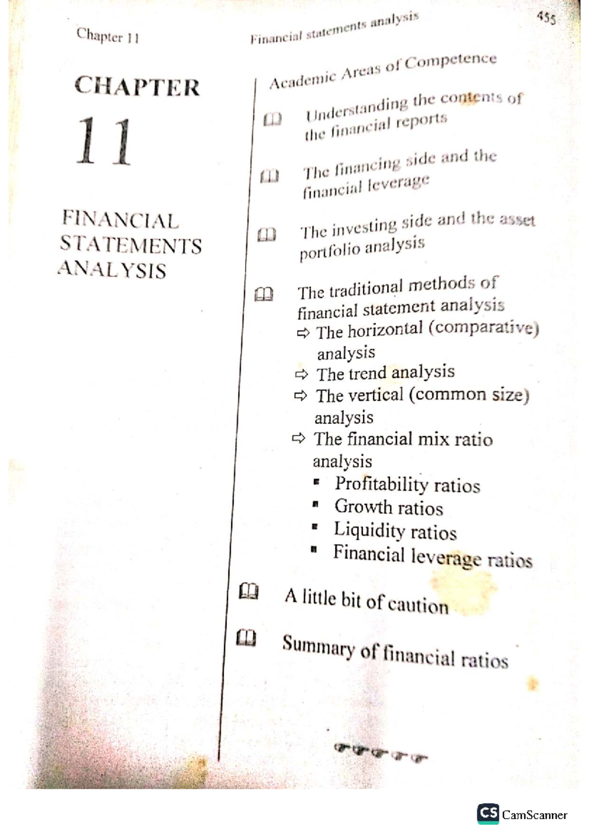 Chapter 11 Financial Statement Analysis (ACCT 4551) - Studocu