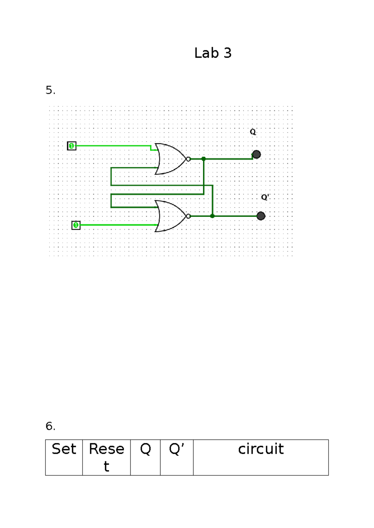 WEEK3 Lab 3: D Flip Flop Behavior and Circuit Analysis - Studocu