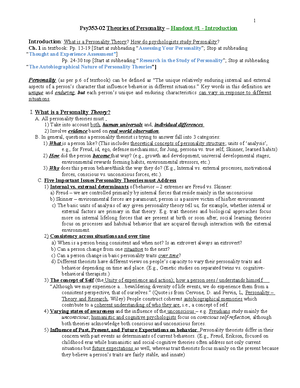 Midterm Study Notes for BIOL 101: Key Concepts and Topics - Psy353-02 ...