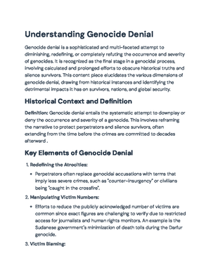Addressing Genocide Denial: Justice for Srebrenica's Victims ...