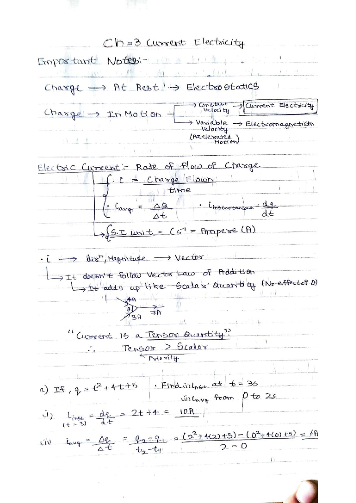 Physics 12 Chapter 3 Notes on Electricity and Resistance - Studocu