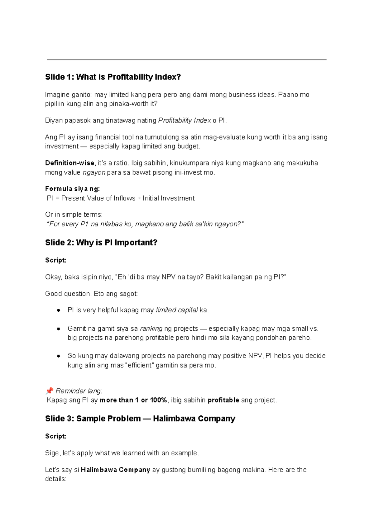 Profitability Index (PI) and Internal Rate of Return (IRR) Overview ...