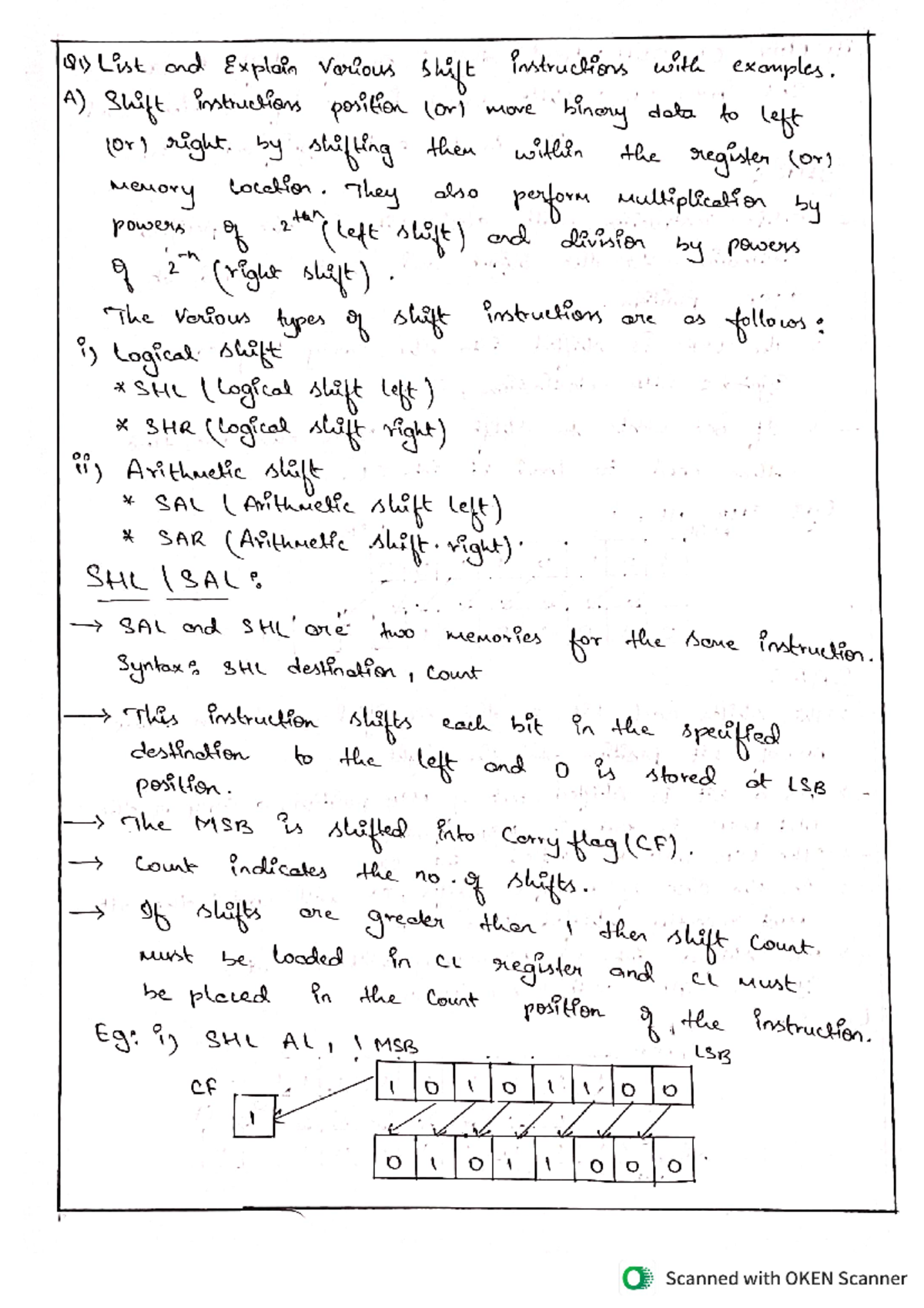MPI - Cluster 2 - CALL and RET Instructions Notes - Studocu