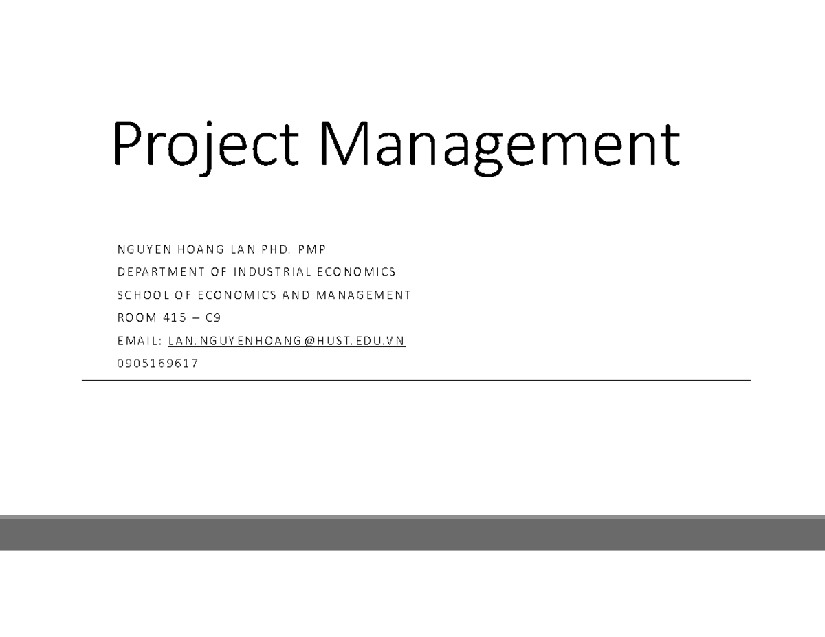 Project Management Syllabus (2026 C1) - Fundamental Concepts - Studocu