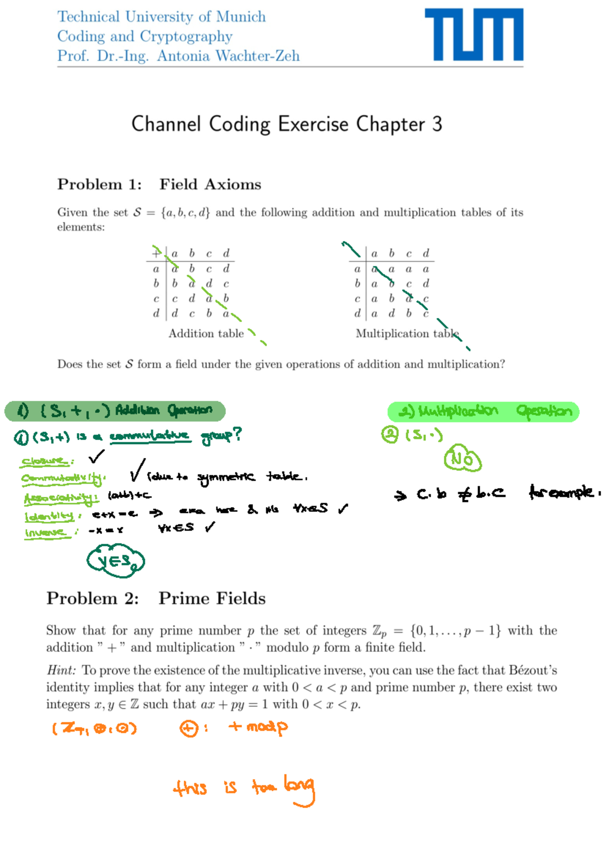 Channel Coding (EC210) Exercise 3: Detailed Solutions & Explanations ...