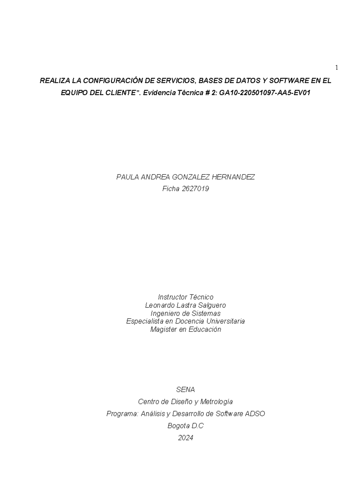 GA10 220501097 AA5 EV01: Configuración de Servicios y Software en Linux - Document Preview