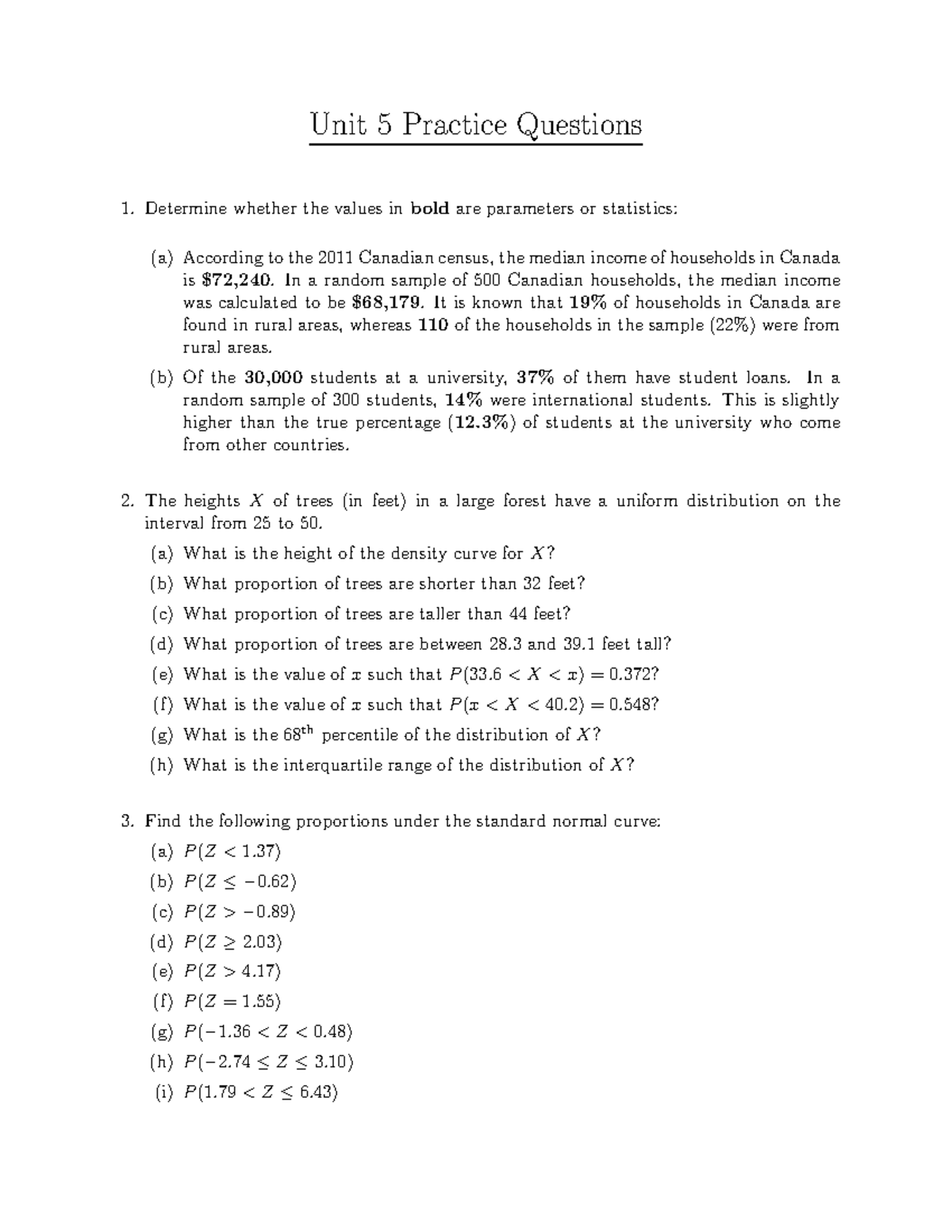 Seminar assignments - 2016/2017 - Unit 5 Practice Questions 1 ...