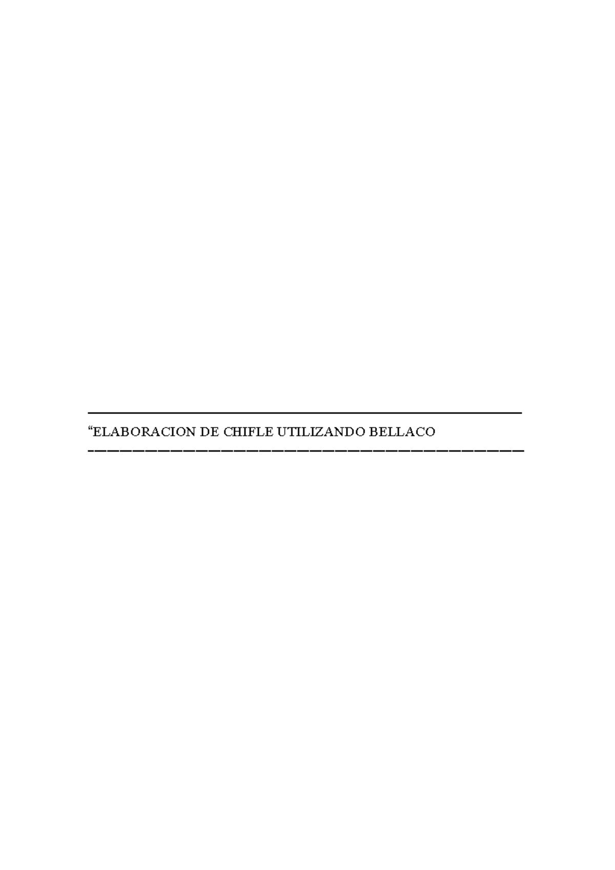 PLAN DE NEGOCIO: ELABORACIÓN DE CHIFLES DE BELLACO - Document Preview