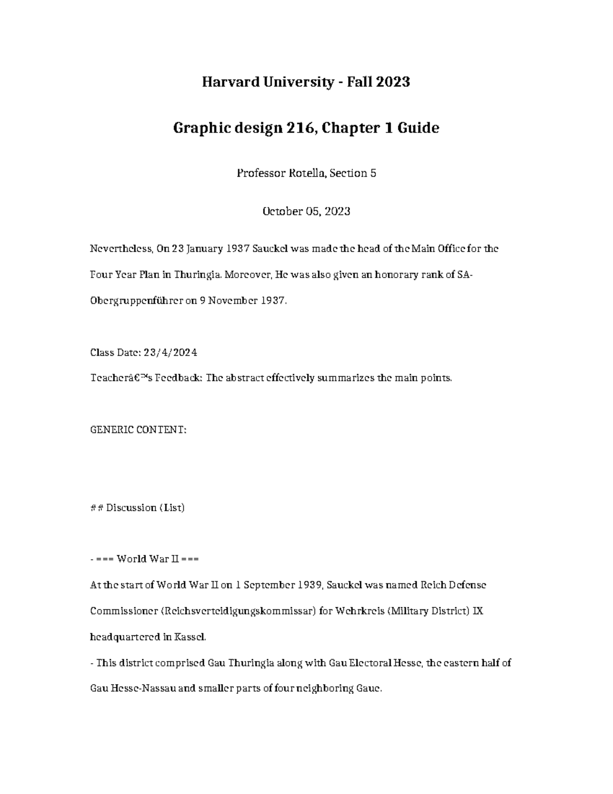 Graphic Design 216 Chapter 1 Guide - Harvard University - Fall 2023 ...