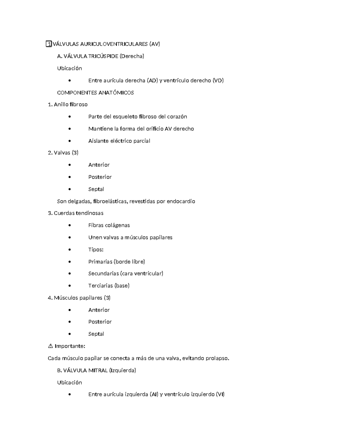 Válvulas Auriculoventriculares y Semilunares: Anatomía y Función - Studocu