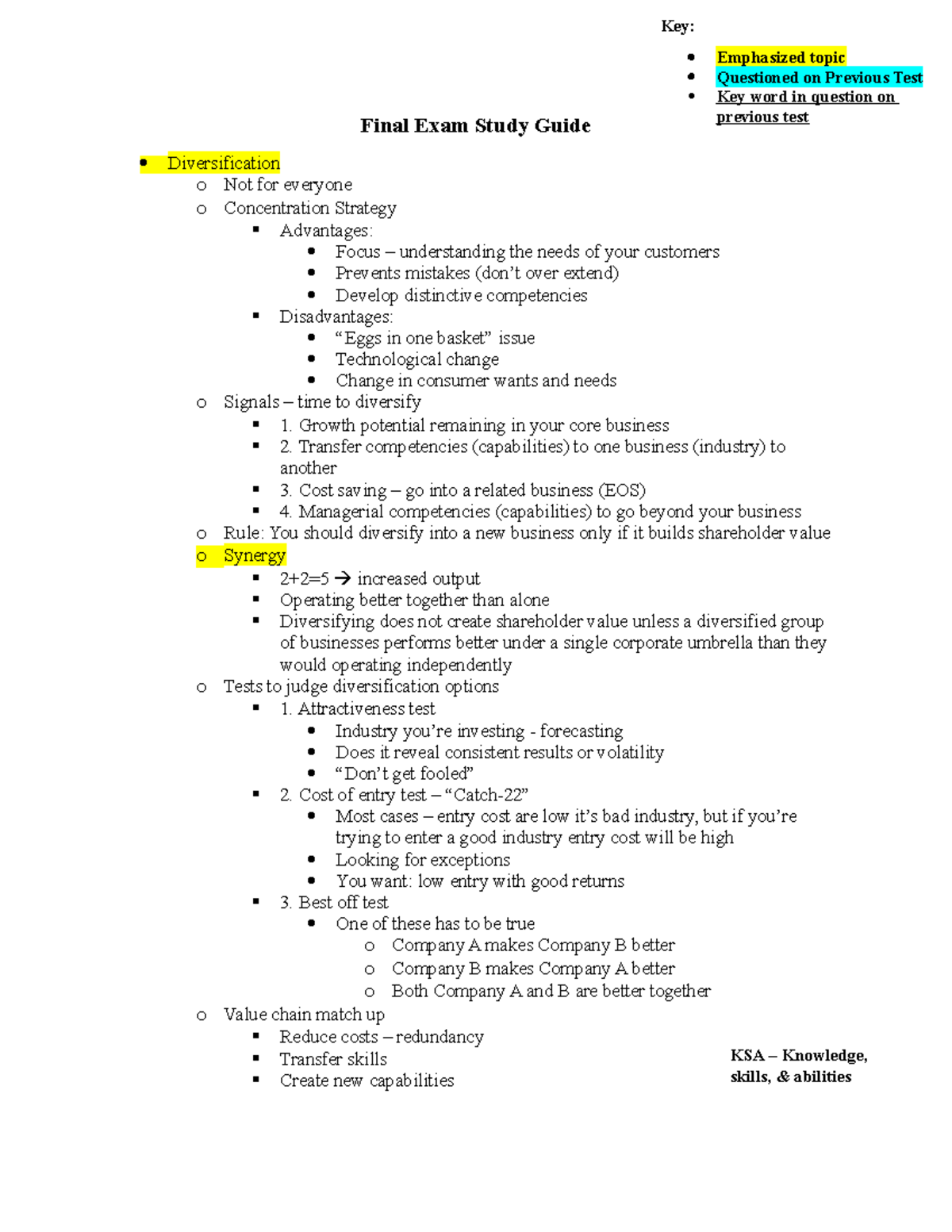 MGMT 464 Final Exam Study Notes: Key Topics & Strategies for Success ...