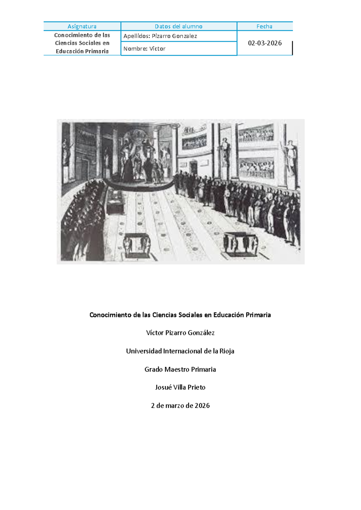 Conocimiento de las Ciencias Sociales en Educación Primaria - ACT 3 ...