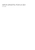Abi Lernzettel POWI LK 2021: Politische Systeme und Herausforderungen