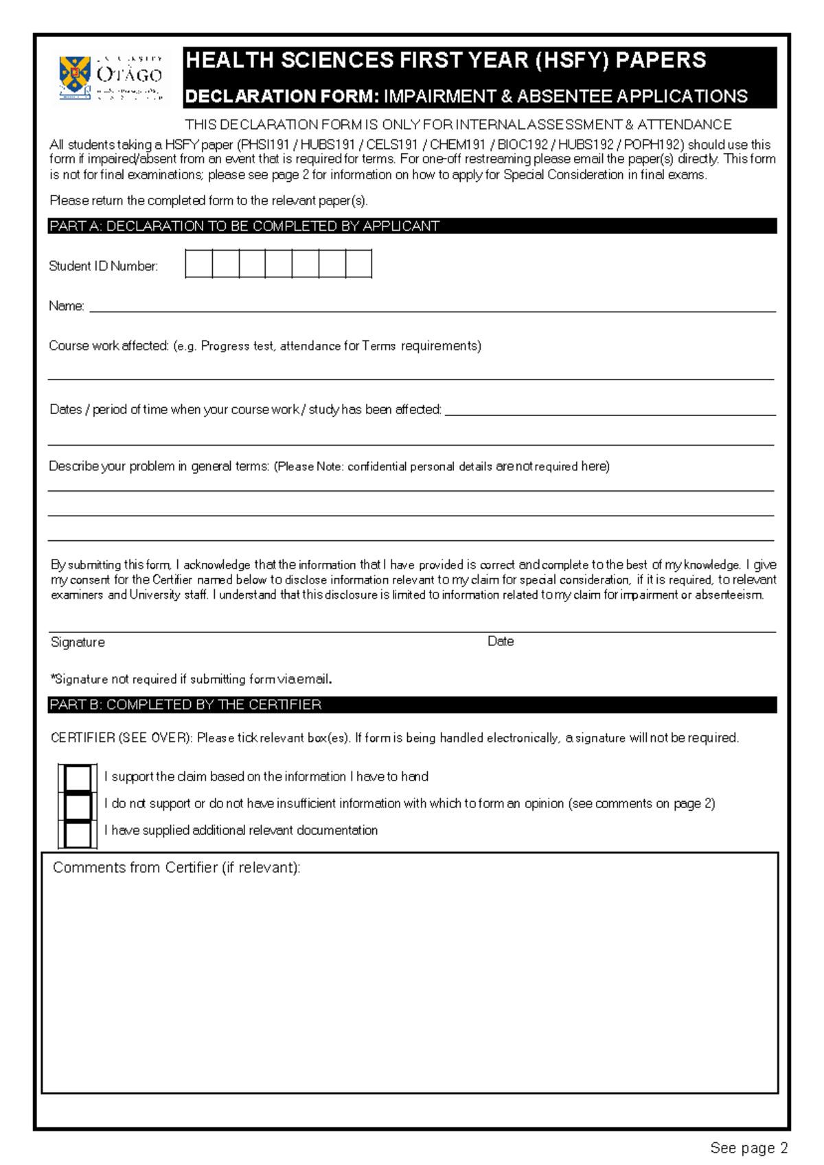 HSFY Declaration Form for Impairment and Absentee Applications Feb 2024 ...