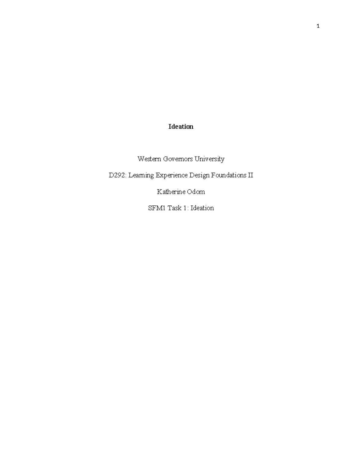 WGU D292 Task 1: Ideation for Writing Skills Enhancement - Studocu