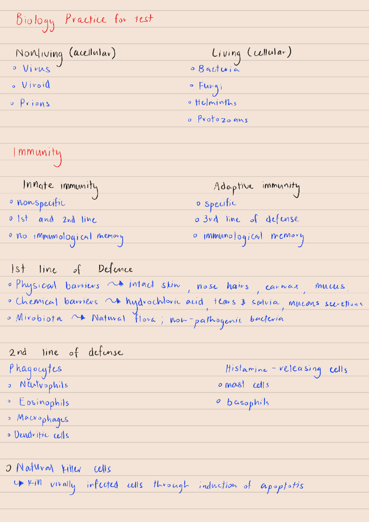 Biology Tution Test Notes Biology Practice For Test Nonliving