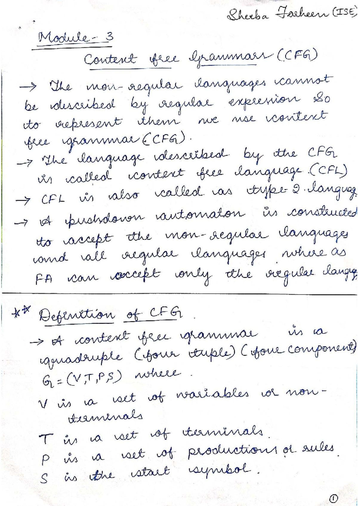 Module 3 - ISE 3 Context Free Grammars (CFG) Overview and Examples ...