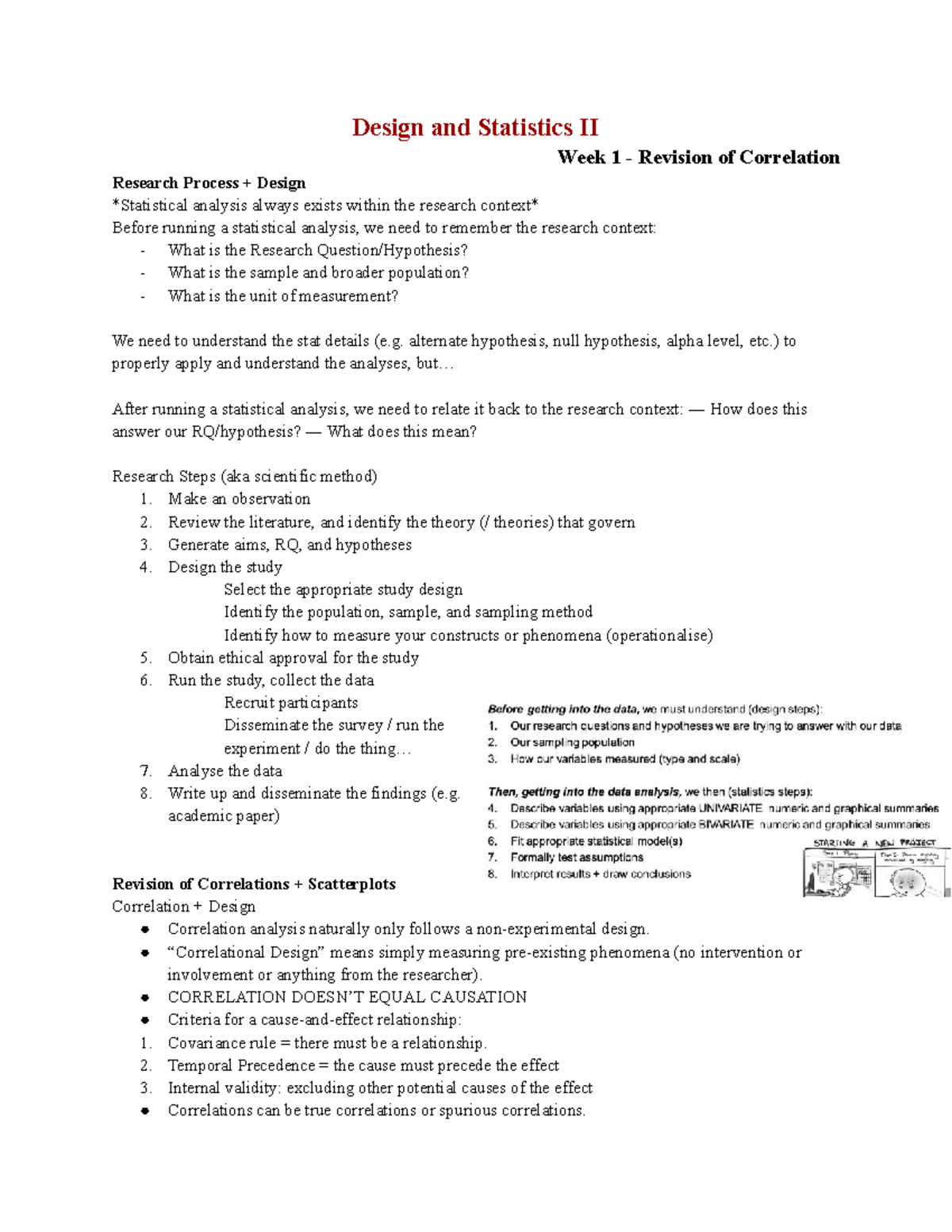 PSYU2248 - Design and Statistics II Week 1: Correlation Research ...