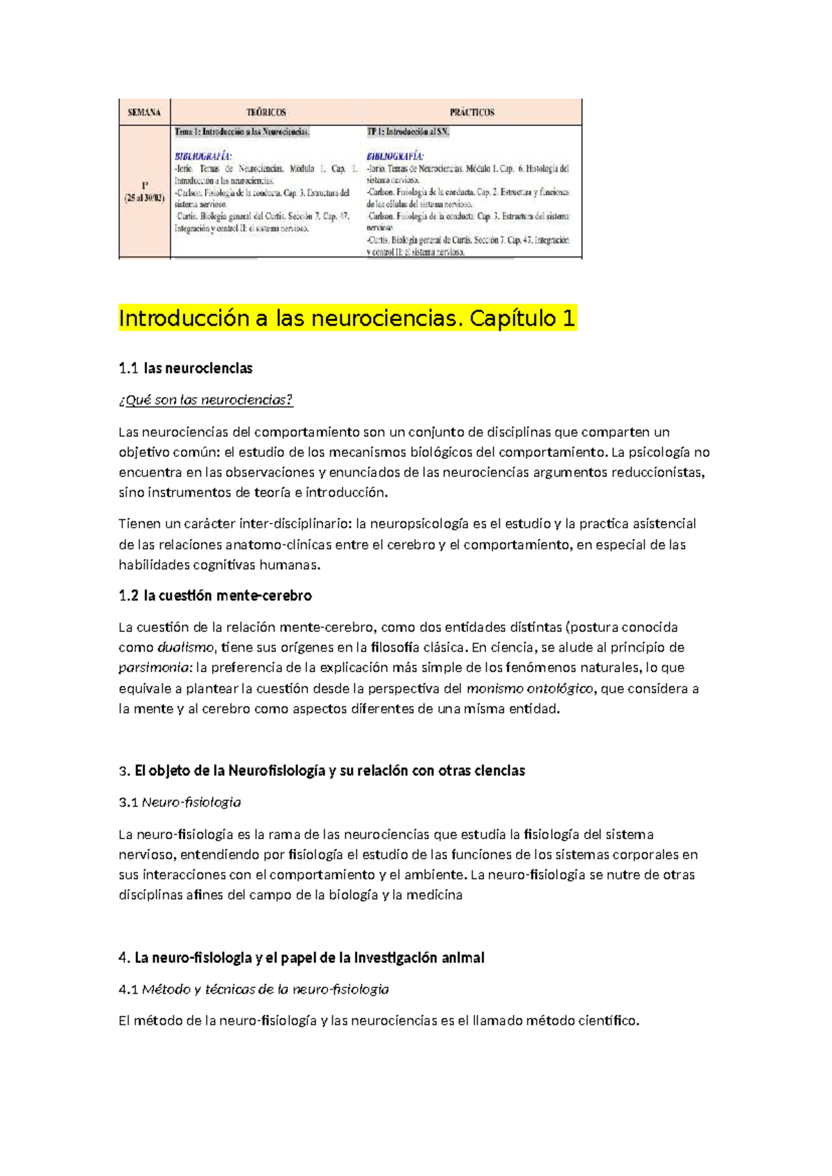 Introducción a las Neurociencias: Capítulo 1 - Fundamentos y Estructura ...