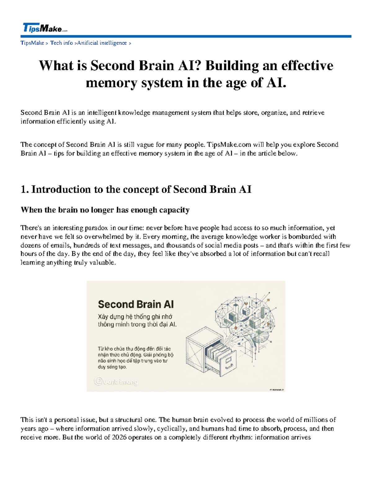 What is Second Brain AI? Building an Effective Memory System in the Age ...
