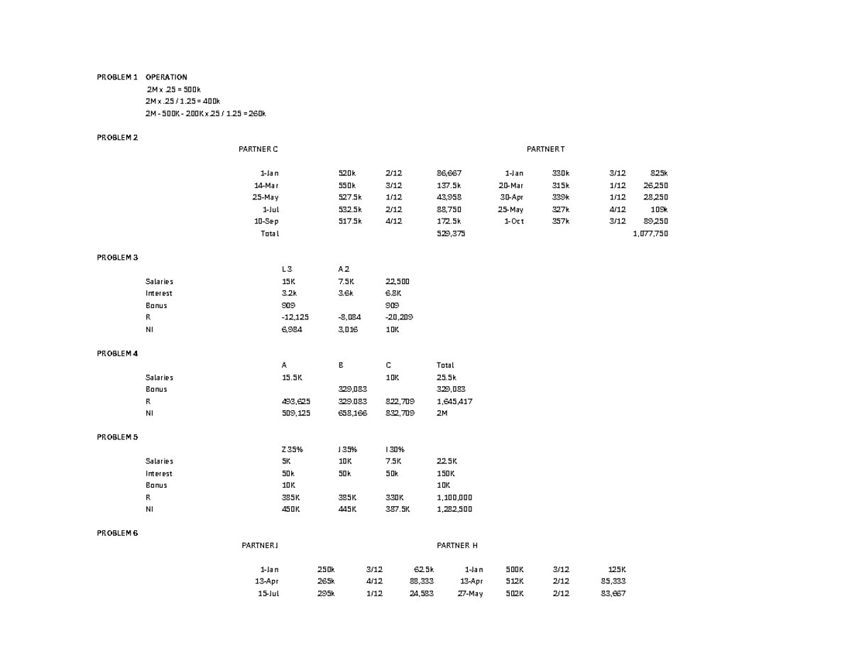 Practice Drills for Financial Operations and Calculations (FIN 101 ...