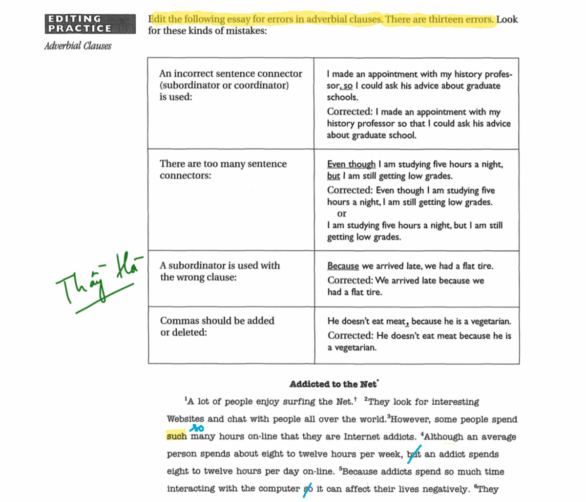Adverb Clause Editing Practice - Error Correction Exercise - Studocu
