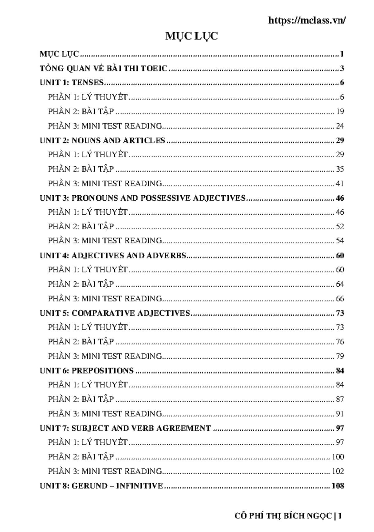 TOEIC Reading Unit 1: Tenses and Practice Exercises - Studocu